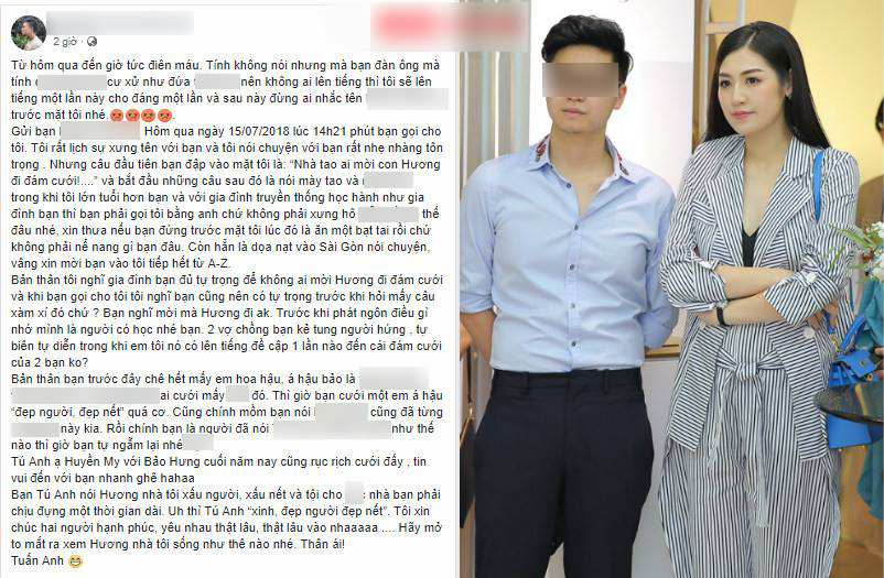 van mai huong bi dan hat quan ly buc xuc to a hau tu anh va hon phu ke tung nguoi hung tu bien tu dien
