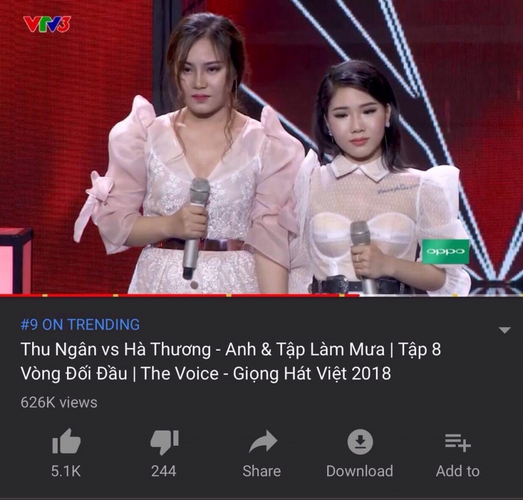 the voice 3 ban mashup cua team hlv thu phuong lot trending tren youtube
