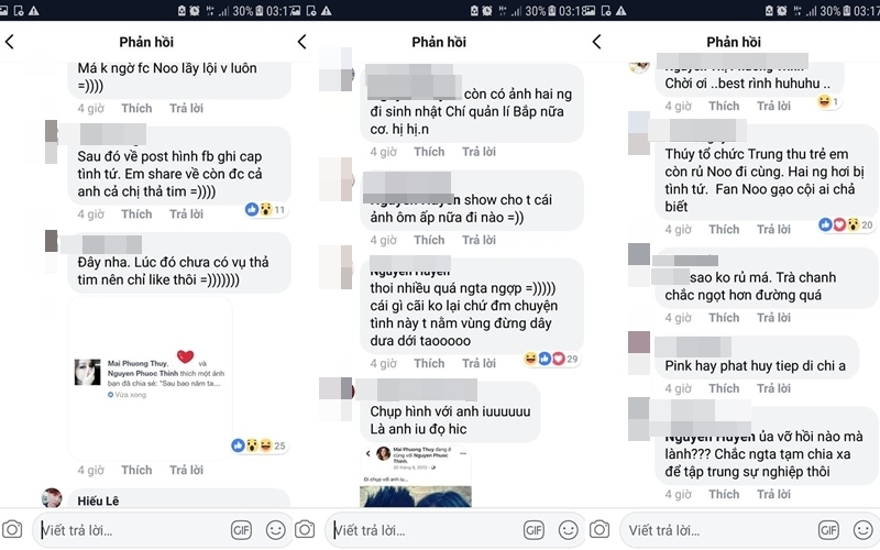 showbiz vo oa khi noo phuoc thinh va mai phuong thuy bi fan loi ra anh sang moi tinh 6 nam bi mat