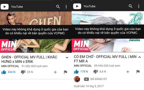 fan lo lang khi loat mv dinh dam bi go khoi youtube