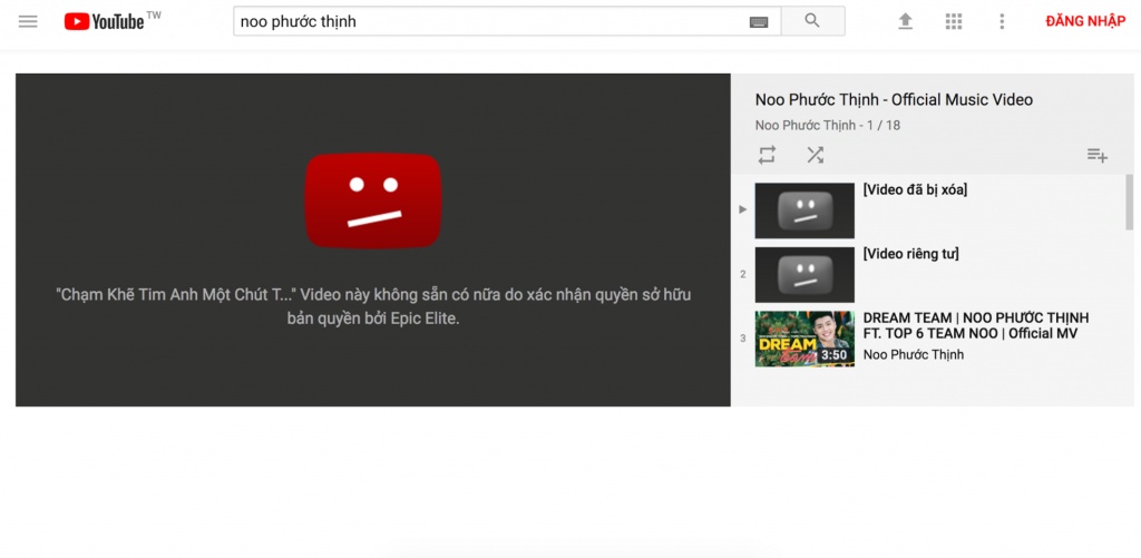fan lo lang khi loat mv dinh dam bi go khoi youtube