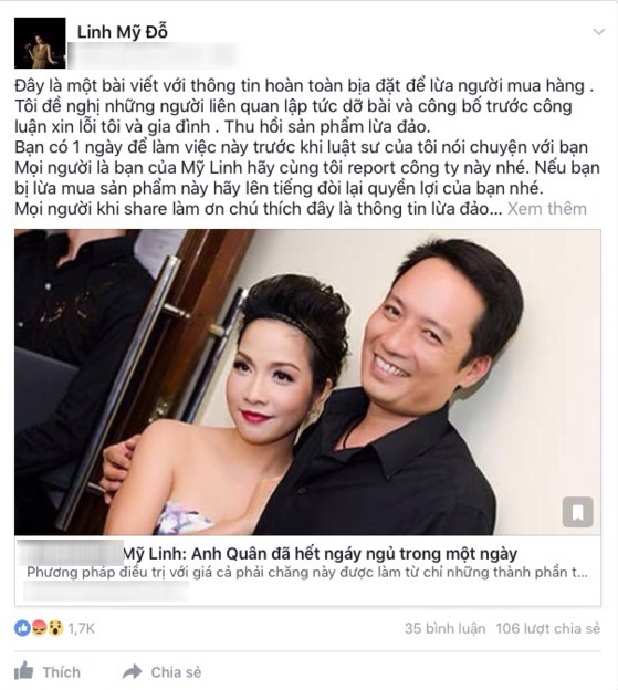 Trước Thu Minh, hàng loạt sao Việt từng bị lợi dụng hình ảnh quảng cáo truoc thu minh hang loat sao viet tung bi loi dung hinh anh quang cao