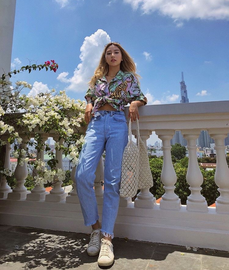 1001 cach mix do jeans sieu chat cua quynh anh shyn