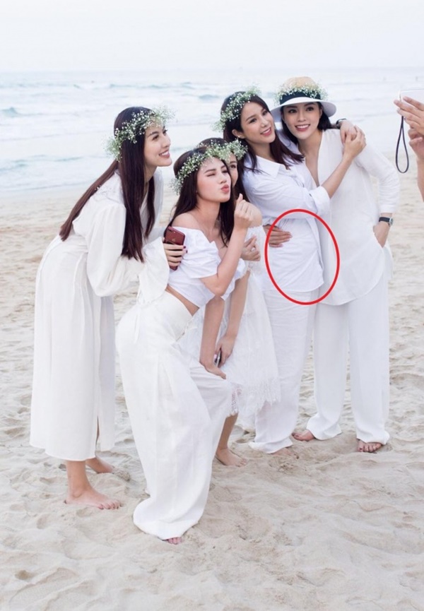 truoc nha phuong nhieu my nhan viet cung bi nghi cuoi chay bau khi mac ao co dau ma bung lum lum