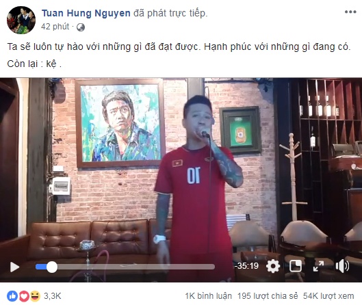 phan ung cua sao viet sau tran thua cua u23 viet nam truoc han quoc tai tran ban ket asiad 2018