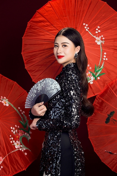 Vẻ đẹp phúc hậu của Á hậu Thái Mỹ Linh ve dep phuc hau cua a hau thai my linh