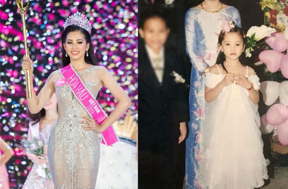 so anh thoi nho cua top 3 hoa hau viet nam 2018 ai day thi thanh cong nhat