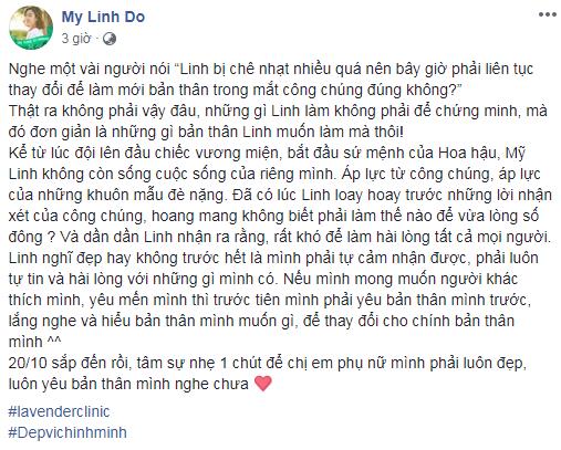 Không ngờ có một ngày, Đỗ Mỹ Linh lại tuyên bố: 'Đã đến lúc không còn đẹp cho công chúng' khong ngo co mot ngay do my linh lai tuyen bo da den luc khong con dep cho cong chung