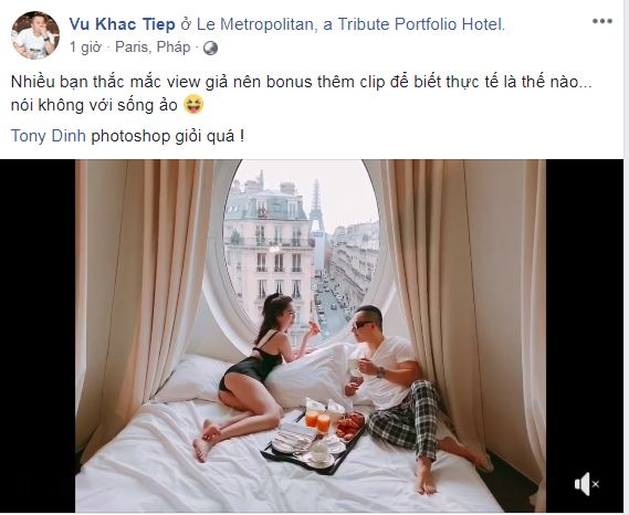 vu khac tiep tung bang chung khi bi cho la cung ngoc trinh ghep canh o paris de song ao