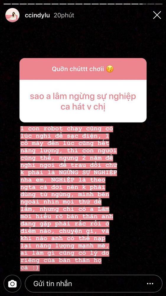 Bạn gái Hoài Lâm bất ngờ chia sẻ lý do Hoài Lâm đột ngột nghỉ hát ban gai hoai lam bat ngo chia se ly do hoai lam dot ngot nghi hat