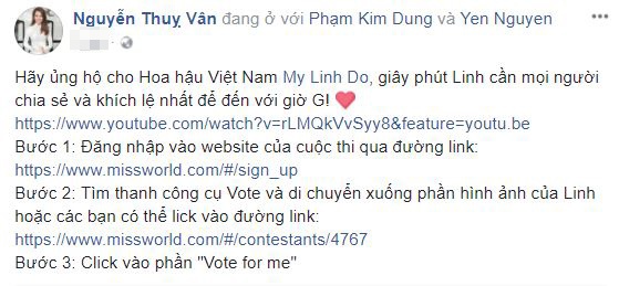 sao viet ram ro dong vien do my linh truoc dem chung ket hoa hau the gioi 2017