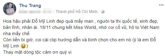 sao viet ram ro dong vien do my linh truoc dem chung ket hoa hau the gioi 2017