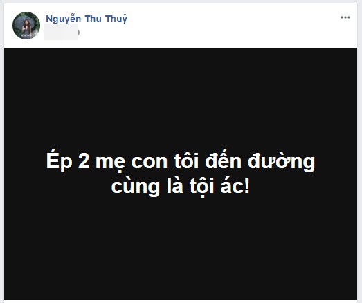 thu thuy dang status day an y giua thoi diem xuat hien tin don da ly hon voi chong