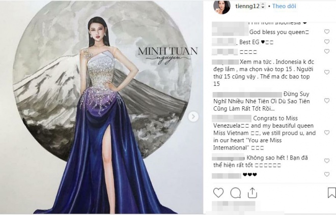 thuy tien noi gi khi trang tay tai hoa hau quoc te 2018