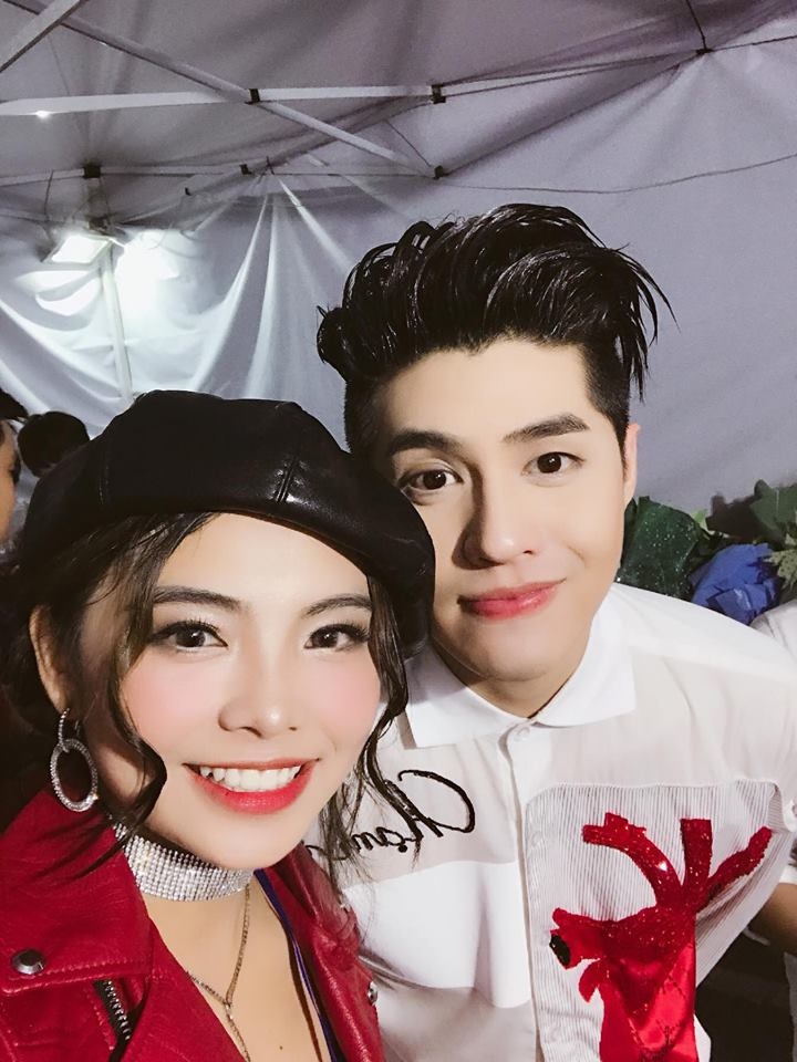 hien mai ngo anh dat quay tung trong liveshow cua noo phuoc thinh o ha noi
