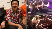 cuoi cung cung thay nha phuong be bung bau khenh khang quay quang cao cho dip tet cung truong giang