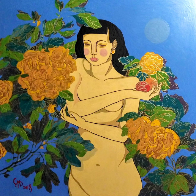 ve dep cua nguoi phu nu trong tranh khoa than