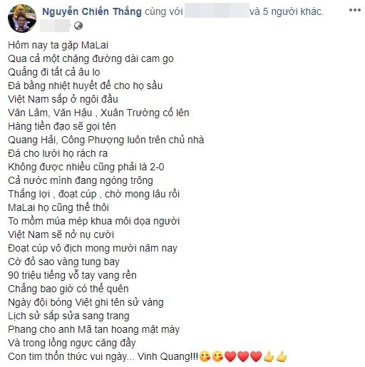 Muôn cách cổ vũ của sao Việt trước chung kết AFF Cup 2018 Việt Nam - Malaysia muon cach co vu cua sao viet truoc chung ket aff cup 2018 viet nam malaysia