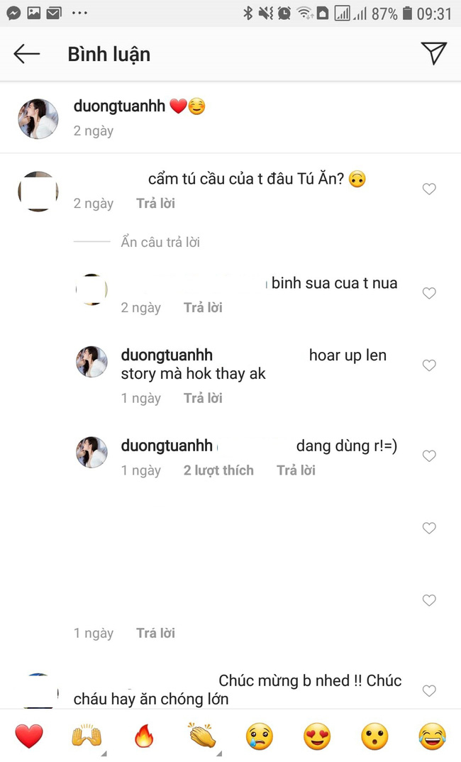 Á hậu Tú Anh vô tình để lại chứng cứ đã sinh con đầu lòng khi trò chuyện với bạn? a hau tu anh vo tinh de lai chung cu da sinh con dau long khi tro chuyen voi ban