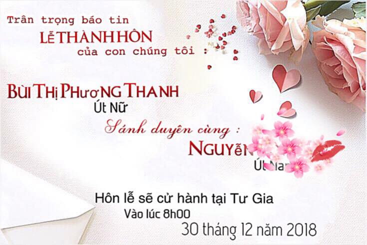 phuong thanh bat ngo cong bo thiep cuoi se ket hon vao ngay 3012