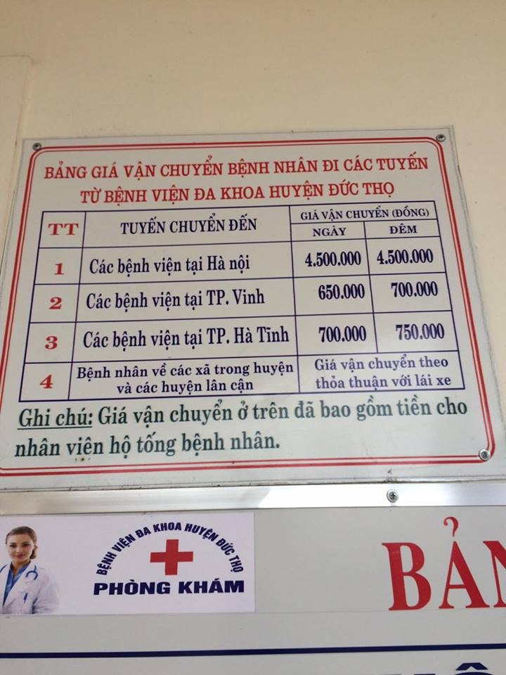 ha tinh lanh dao dung xe cuu thuong di lai benh nhan bi xe tu ep gia
