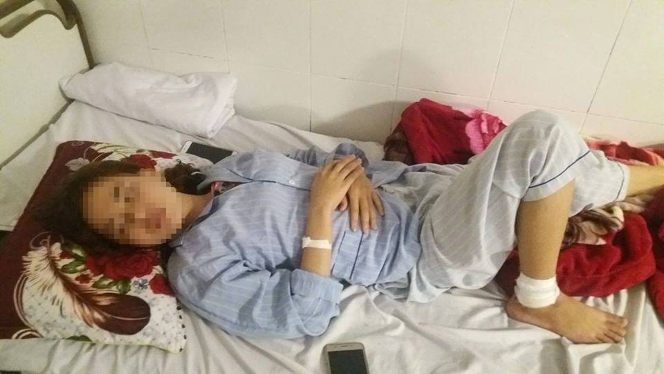 nguoi phu nu bi chong hanh ha nhieu lan phai nhap vien