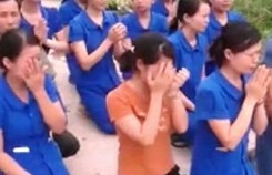 Giáo viên quỳ gối khóc xin đừng đóng cửa trường: 'Nghi có sự xúi giục'