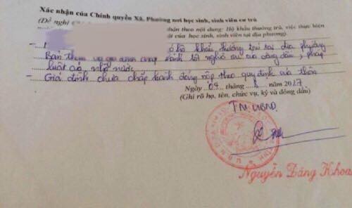 lai them mot tan sinh vien bi phe chua chap hanh vao ly lich do thieu tien lam duong