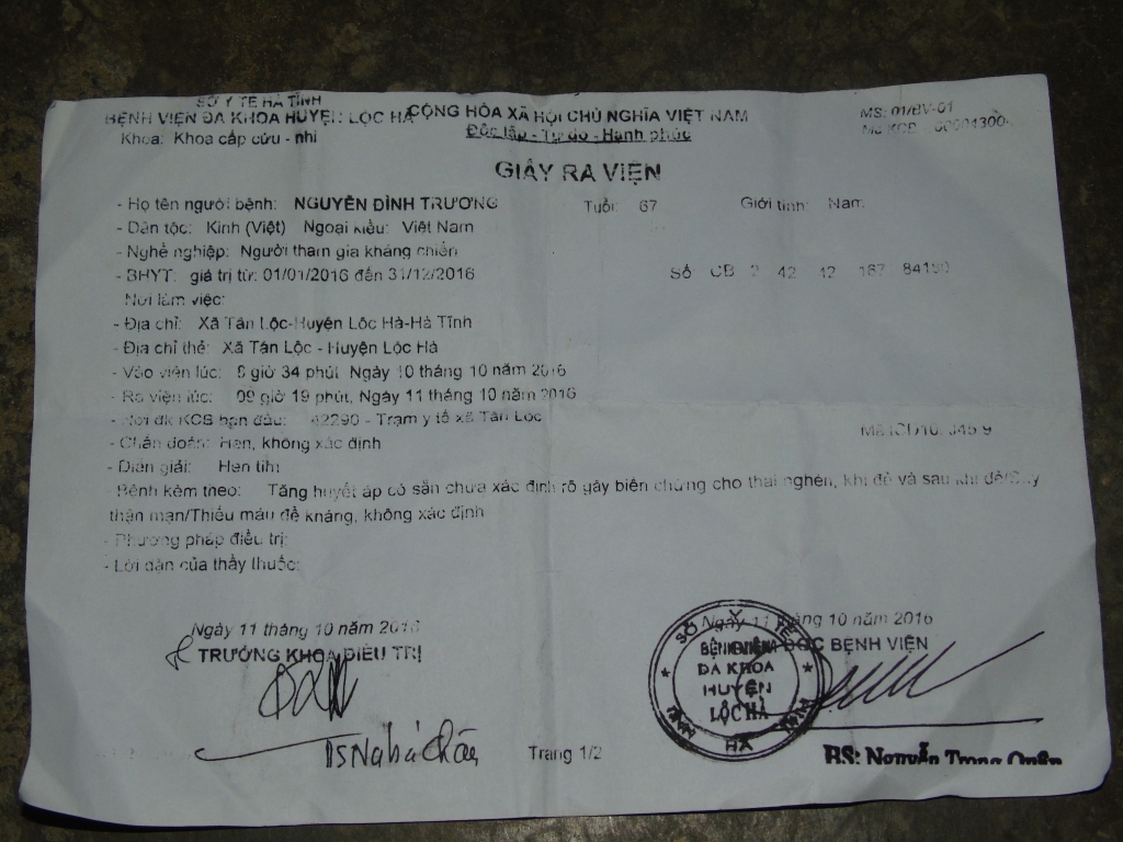 so y te ket luan dung quy trinh tham kham
