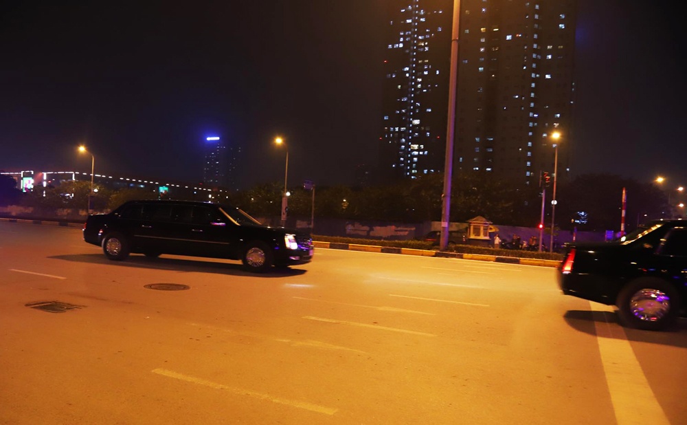 xe quai thu toi noi bai don tong thong donald trump an ninh siet chat
