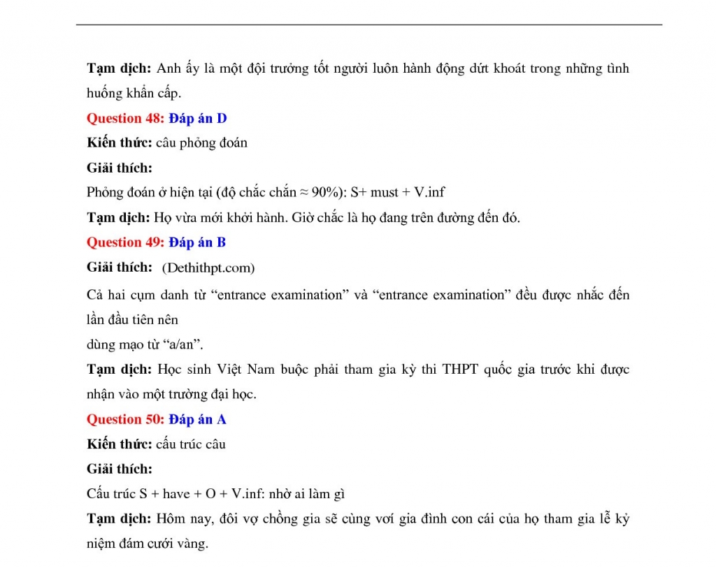 de thi thu thpt quoc gia 2018 mon tieng anh so gddt vinh phuc