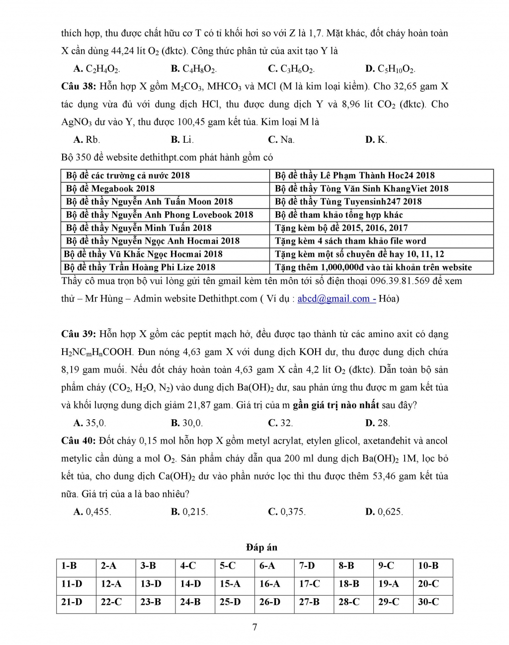 de thi thu thpt quoc gia 2018 mon hoa lan 4 thpt chuyen hung vuong