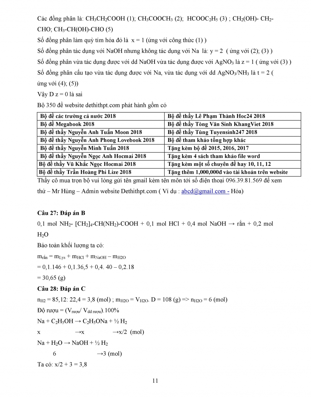 de thi thu thpt quoc gia 2018 mon hoa lan 4 thpt chuyen hung vuong