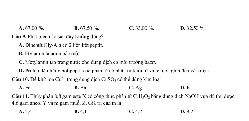 de thi thu thpt quoc gia 2018 mon hoa thpt chuyen thoai ngoc hau