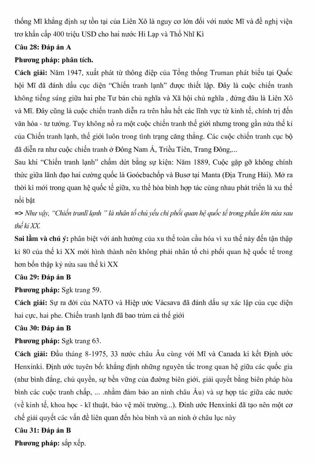 giai chi tiet de thi thu thpt quoc gia 2018 mon su lan 2 thpt chuyen thai binh