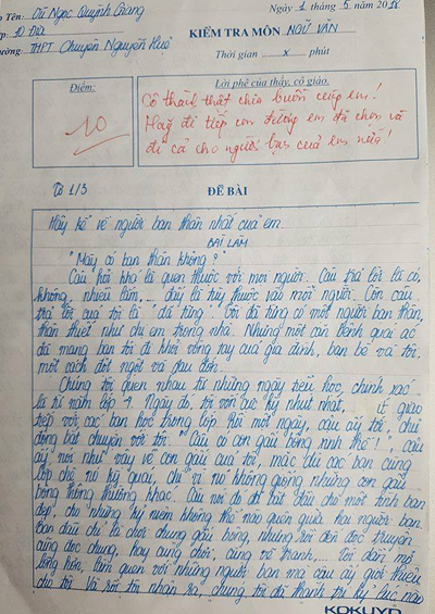bai van diem 10 ve ban than khien nhieu nguoi roi nuoc mat