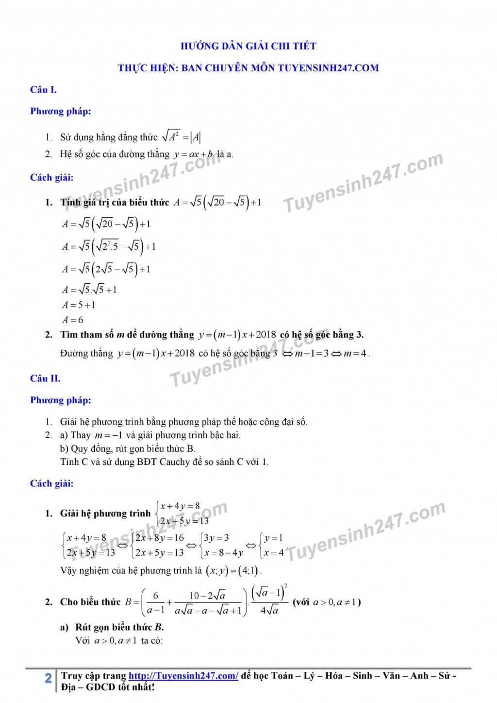 goi y dap an de thi tuyen sinh lop 10 mon toan so gddt bac giang 2018