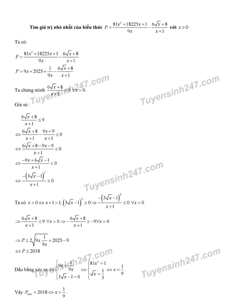 goi y dap an de thi tuyen sinh lop 10 mon toan so gddt bac giang 2018