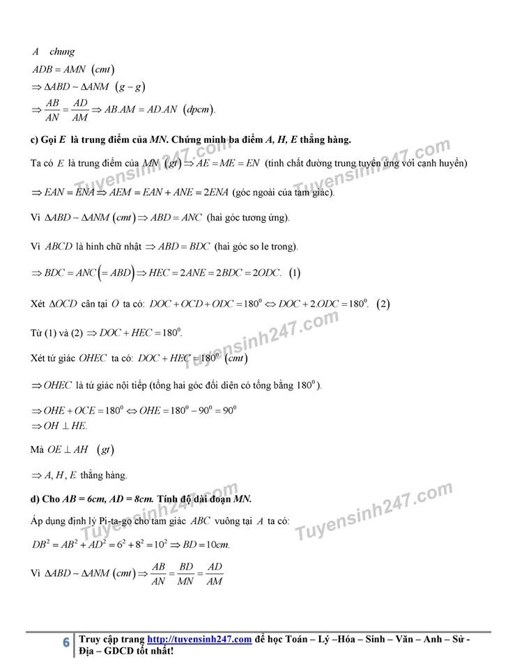 goi y dap an de thi tuyen sinh lop 10 mon toan so gddt thai binh