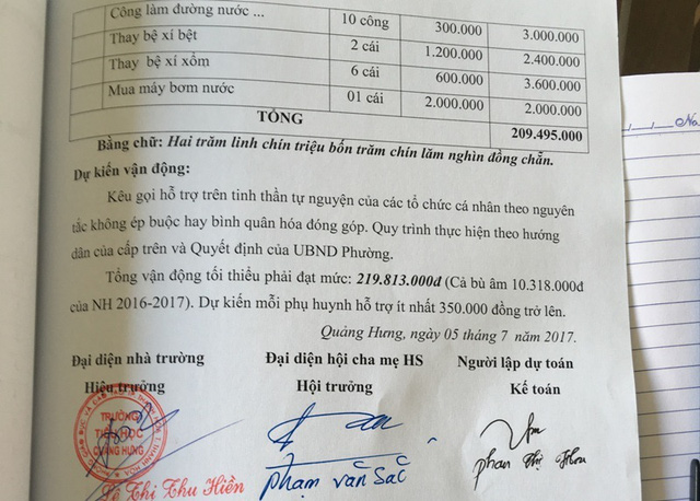 thu tien trai quy dinh hieu truong bi xu phat 10 trieu dong