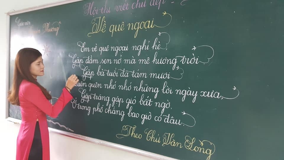 18 bai thi viet chu dep cua cac co giao khien dan mang suc soi