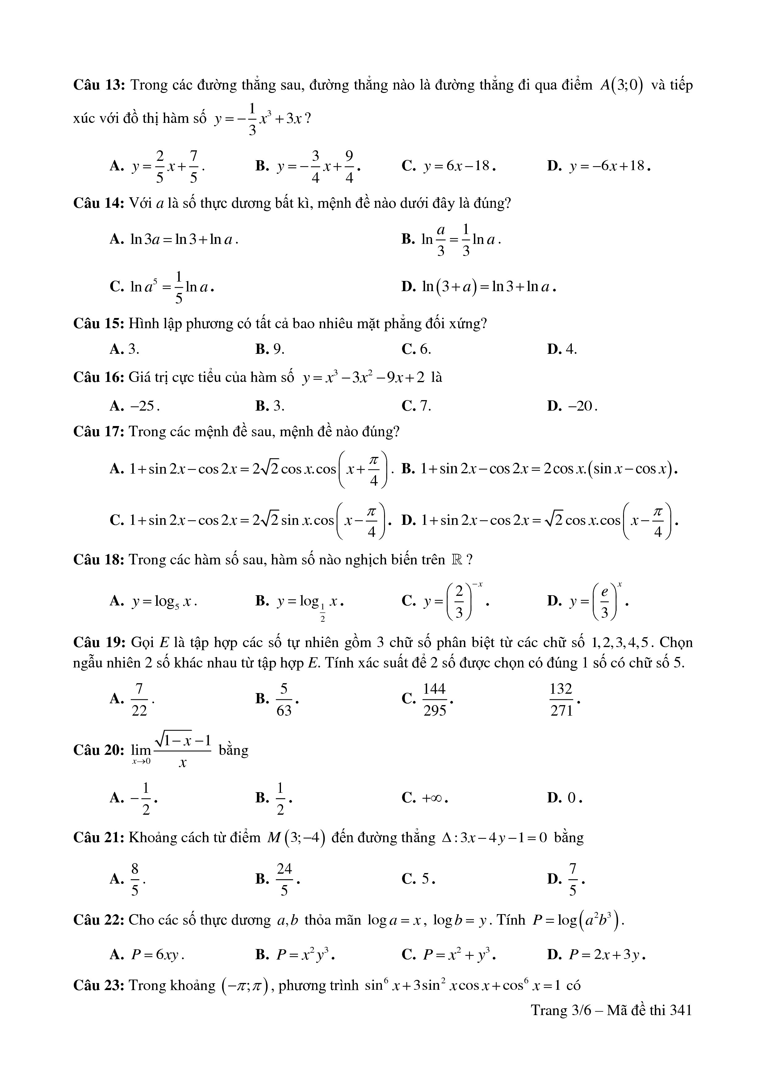giai chi tiet de thi thu thpt quoc gia 2019 mon toan thpt chuyen bac giang