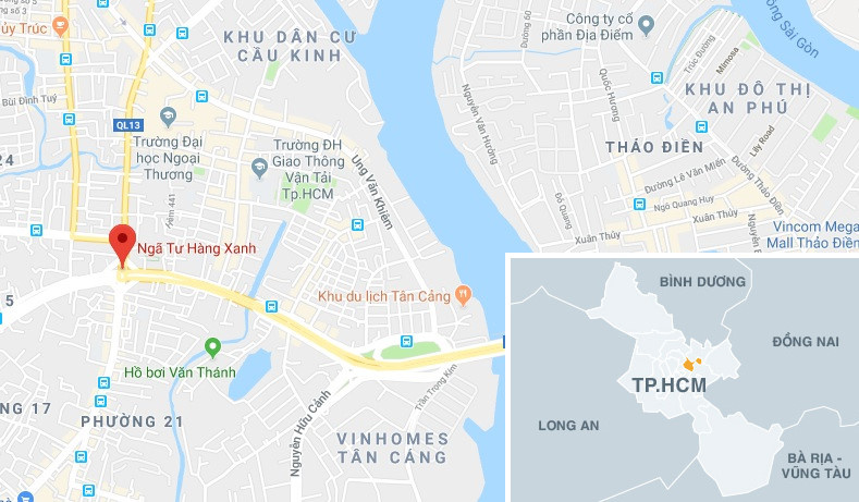 csgt kiem tra nong do con o hang xanh sau vu bmw gay tai nan lien hoan