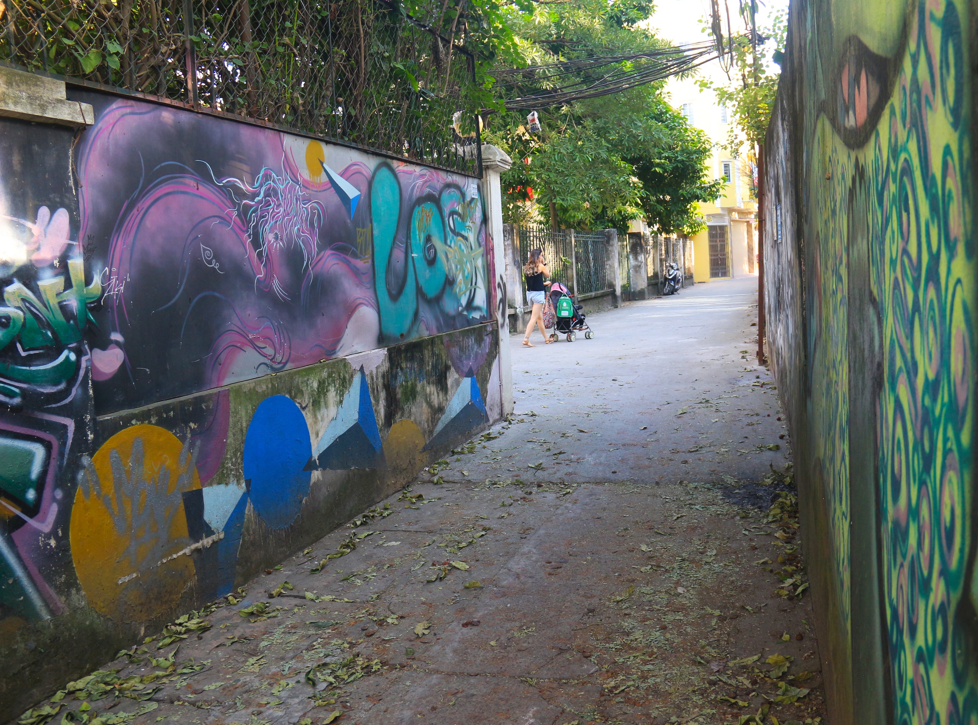 graffiti nghe thuat hay boi ban duong pho