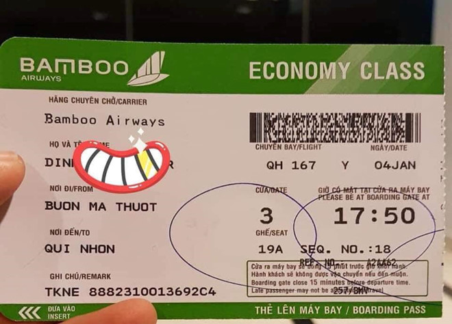 hinh anh chuyen bay cua bamboo airways xuat hien tren mang xa hoi
