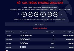 Tìm chủ nhân xổ số Vietlott trúng giải đặc biệt Jackpot lên đến trên 16 tỷ đồng