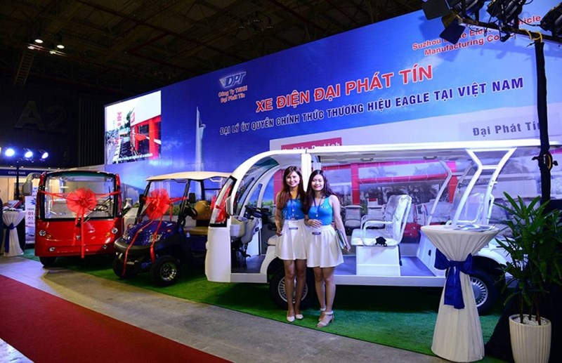 o to dien made in viet nam hut khach tai trien lam quoc te