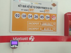 Kết quả xổ số (KQXS) Vietlott 6/55 hôm nay ngày 31/05/2018 Vietlott Power 6/55 Jackpot 2  gần 4 tỷ đồng có chủ