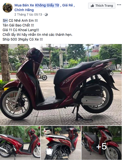 30 trieu dongxe sh xe trom cap hoa kiep xe that nhan nhan hau world cup