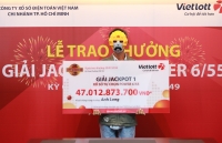 vietlott lai lon nho 116 ty dong tien thuong vo chu